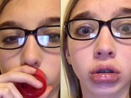 網(wǎng)絡(luò)流行另類(lèi)隆唇法